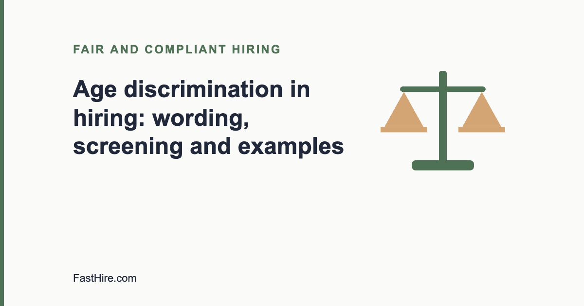 Age discrimination in hiring