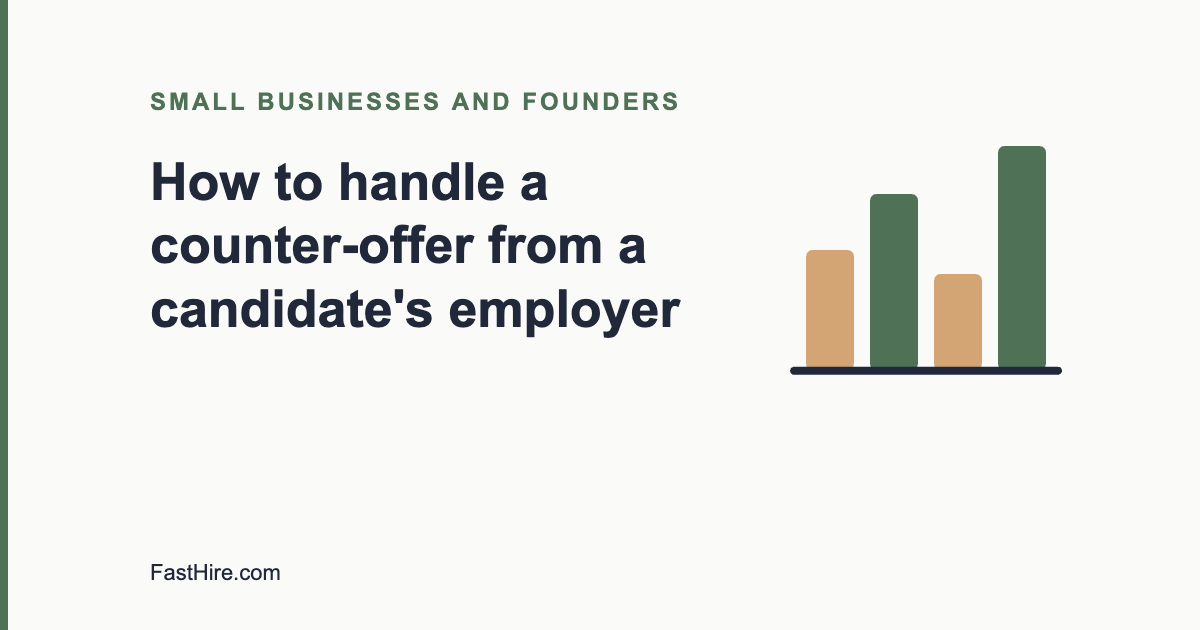 Handling a counter-offer from a candidate employer