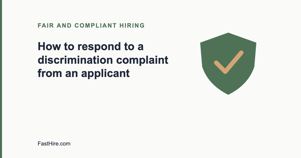 Hiring team reviewing an applicant complaint